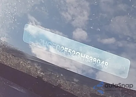 2016 Honda Civic Lx from USA, damaged, VIN 2HGFC2F52GH538948